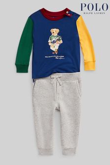 Polo Ralph Lauren Blue Bear Sweatshirt And Joggers Set (U57422) | 168 €