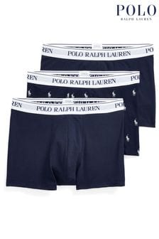 Azul marino - Pack de 3 pantalones cortos clásicos de algodón elástico de Polo Ralph Lauren (U57675) | 64 €