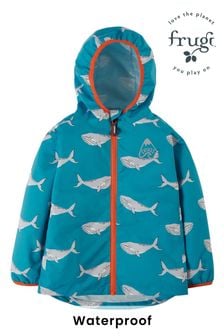 Синяя куртка с принтом дождевик или блестящей отделкой Frugi (U57961) | €46 - €50