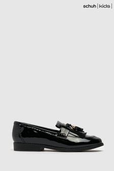 Schuh レーシー ブラック ローファー (U58609) | ￥3,880 - ￥4,400