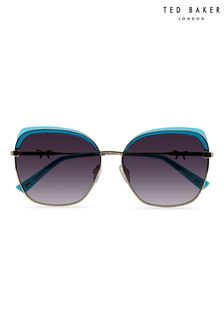 Ted Baker Oversized Combination Square Cat Eye Sunglasses (U58652) | ₪ 461