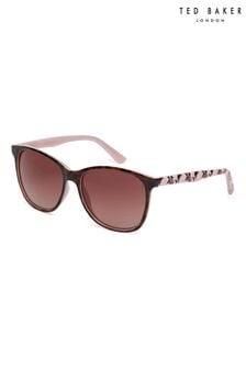 Ted Baker Brown Large Fashion Frame with Print Sunglasses (U58716) | LEI 507