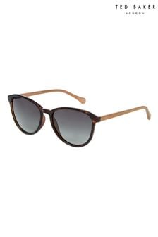 Ted Baker Brown Classic Round Eye Sunglasses (U58718) | $97
