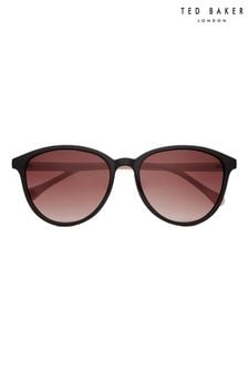 Черный/розовый - Ted Baker классические солнцезащитные очки с круглыми глазами (U58719) | €93