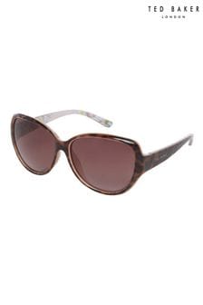 Ted Baker Brown Oversized Graduated Fashion Frame Sunglasses (U58721) | $118