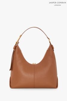Jasper Conran London Beatrix Scoop Leather Hobo Bag (U58793) | €159