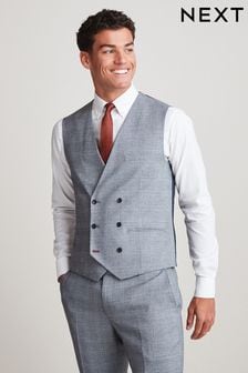Grey Check Suit: Waistcoat (U59727) | ￥7,690