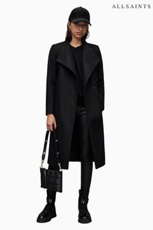 AllSaints Riley Black Coat (U60102) | kr4,271