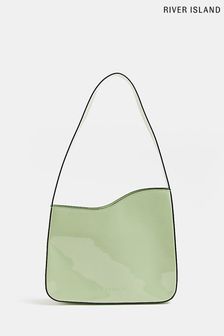 River Island Green Clean Asymmetric Shoulder Bag (U60252) | €18.50