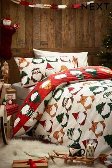 Gonk Christmas Print Duvet Cover and Pillowcase Set (U60574) | $26 - $38