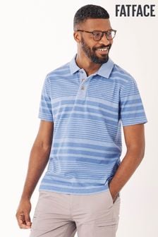 Men's Polo Shirts Fat Face Blue Tops 