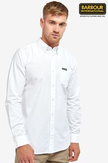 أبيض - قميص أكسفورد Kinetic من Barbour® International (U61738) | 360 د.إ