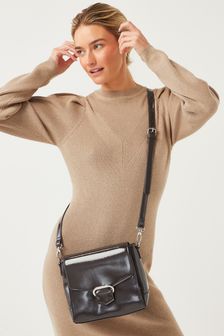 Charcoal Grey Handheld Buckle Detail Mini Bag (U61807) | 41 €