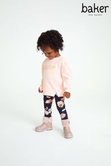 Baker by Ted Baker Pink Bow Legging and Sweater Set (U61858) | €37 - €40