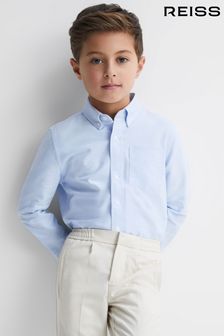 Reiss Soft Blue Greenwich Junior Slim Fit Button-Down Oxford Shirt (U61985) | €40