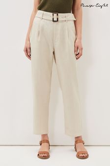 Phase Eight Neutral Hazel Linen Trousers (U62155) | 57 €
