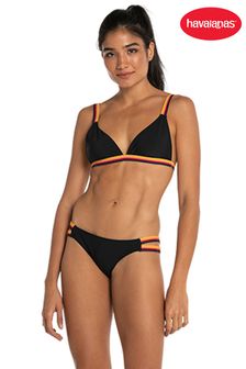 Havaianas Black Classic Fabric Bikini Top (U62549) | DKK152