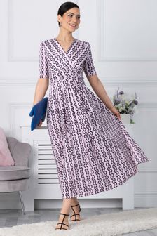 Розовое трикотажное платье макси Jolie Molly (U62730) | €53