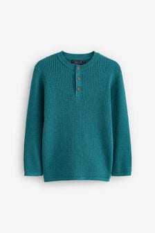 Morski - Sweter Henley (3-16 lat) (U62752) | 58 zł - 78 zł