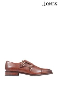 Brown - Jones Bootmaker Nathaniel Leather Double Monk Shoes (U62824) | kr1 810