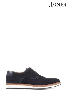 Azul marino - Zapatos informales marrones de hombre de cuero y ante con cordones Bajoen de Jones Bootmaker (U62826) | 140 €