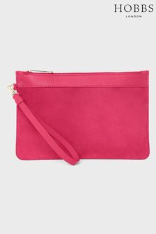 Hobbs Womens Pink Lundy Wristlet Bag (U62932) | ₪ 275