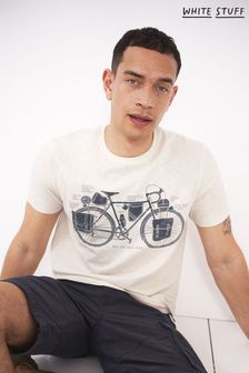 White Stuff Natural Explore Bike Graphic T-Shirt (U63212) | 38 €