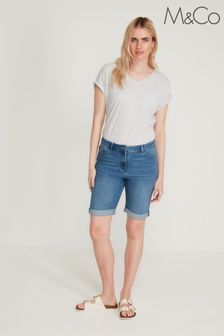 M&Co Blue Mid Length Denim Shorts (U63404) | 31 €