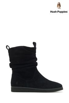 Hush Puppies Chow Chow Ruched Black Boots (U63546) | 161 €