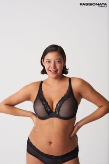 Passionata By Chantelle Brooklyn Black Underwired Plunge T-Shirt Bra (U64507) | 142 zł