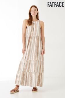 Fatface Hannah White Sand Geo Maxi Dress (U64539) | 80 €