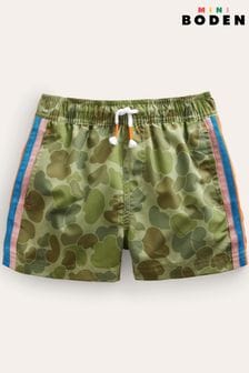 Boden Green Sporty Stripe Shorts (U64705) | €37 - €40