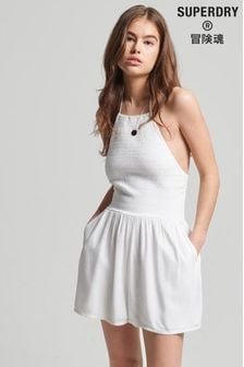 Superdry白色復古罩衫式連身褲 (U64863) | NT$2,100