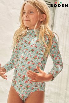 Maillot de bain Boden Imprimé manches longues Bleu (U64904) | 40€ - 46€
