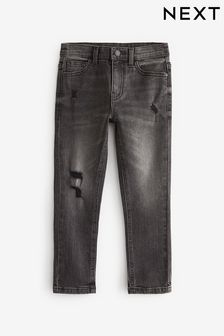 Black - Distressed Jeans (3-16yrs) (U65274) | KRW27,800 - KRW38,400
