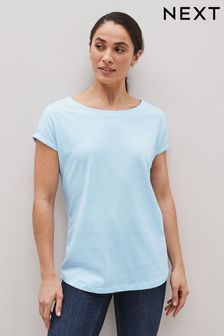 Clearance T Shirts Blue 100 Cotton Crew Neck Tops Next Luxembourg