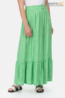 חצאית מקסי במראה שכבות בצבע ירוק לנשים של Regatta דגם Hadriana (U65746) | ‏177 ₪