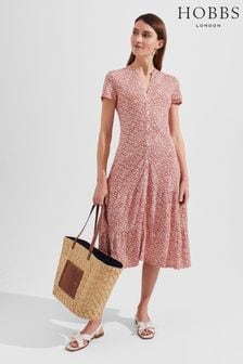 Hobbs Pink Petite Jacinta Dress (U66086) | 76 €