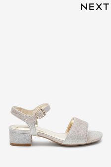 Silver Gold Ombre Glitter Occasion Heel Sandals (U66104) | €21 - €28