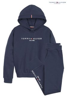 Tommy Hilfiger - Completo basic con felpa con cappuccio blu (U66190) | €104 - €117