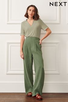 Khaki Green Wide Trousers (U66570) | €17