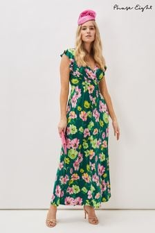 Phase Eight Green Effie Floral Jersey Maxi Dress (U66579) | 84 €