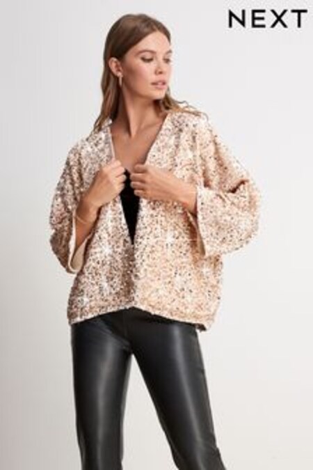Rose Gold Sequin Jacket (U66751) | 45 €