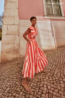 Phase Eight Lottie Red Stripe Maxi Summer Dress (U66919) | €89