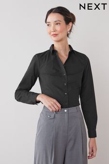 Črna - Komplet 2 delovnih srajc z dolgimi rokavi (U67077) | €12