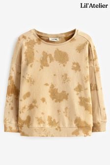 Unisex batik pulover naravne barve večjega kroja Lil Atelier (U67142) | €18