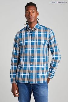 Tommy Hilfiger Blue Combo Check Shirt (U67370) | $135