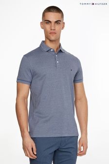 Синяя рубашка поло узкого кроя Tommy Hilfiger (U67378) | 3 182 грн