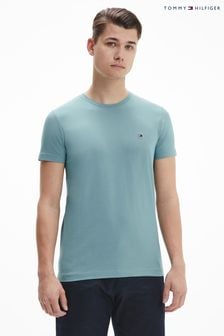 T-shirt stretch coupe slim Tommy Hilfiger bleu (U67388) | €49