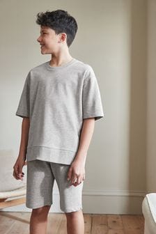 Szary - Komplet odzieży domowej: szorty i koszulka (3-16 lat) (U67484) | 83 zł - 106 zł